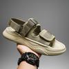 Men's Sandals Step On Shit Thick-soled Slippers Wear Velcro Roman Shoes with Soft Soles and High Elastic Outer Wear Summer Beach Mops