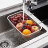 Thickened Kitchen Sink Drain Basket Stainless Steel Utensil Organizer  Kitchen