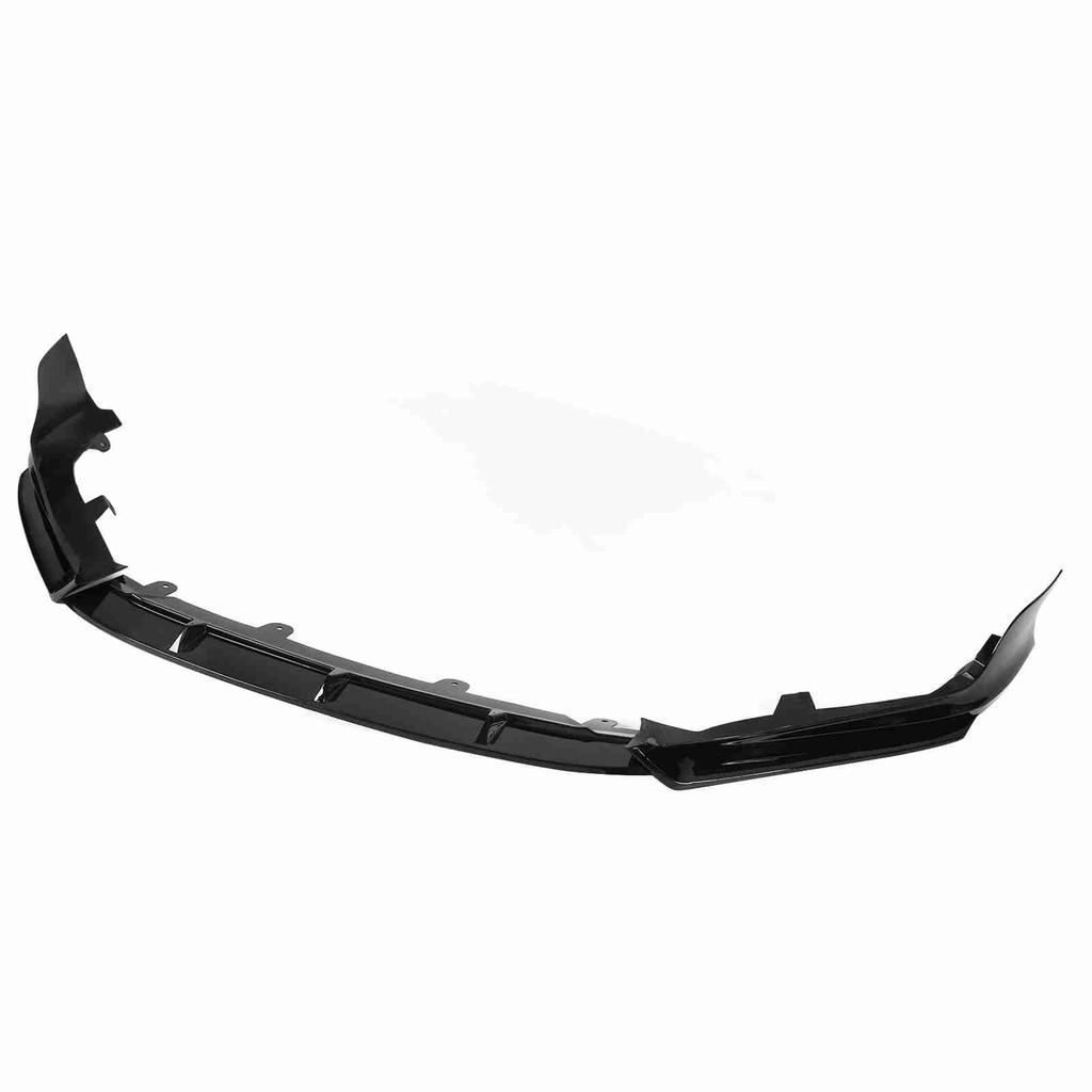 3Pcs Set Front Bumper Lip Splitter Antiscratch Glossy Black Replacement for Accord 10th Gen 2018‑2020