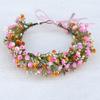 Boho Style Floral Headband Simulated Flower Wedding Headpiece Bridal Wreaths  Seaside Vacation