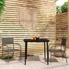 VidaXL 3-Piece Garden Dining Set Outdoor Dining Furniture Table and Dining Chairs Patio Terrace Furniture 3099595