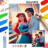 Oil Painting Painting Art The Little Mermaid Ariel Prince Eric Handmade Diy Painting Home Decoration Gift