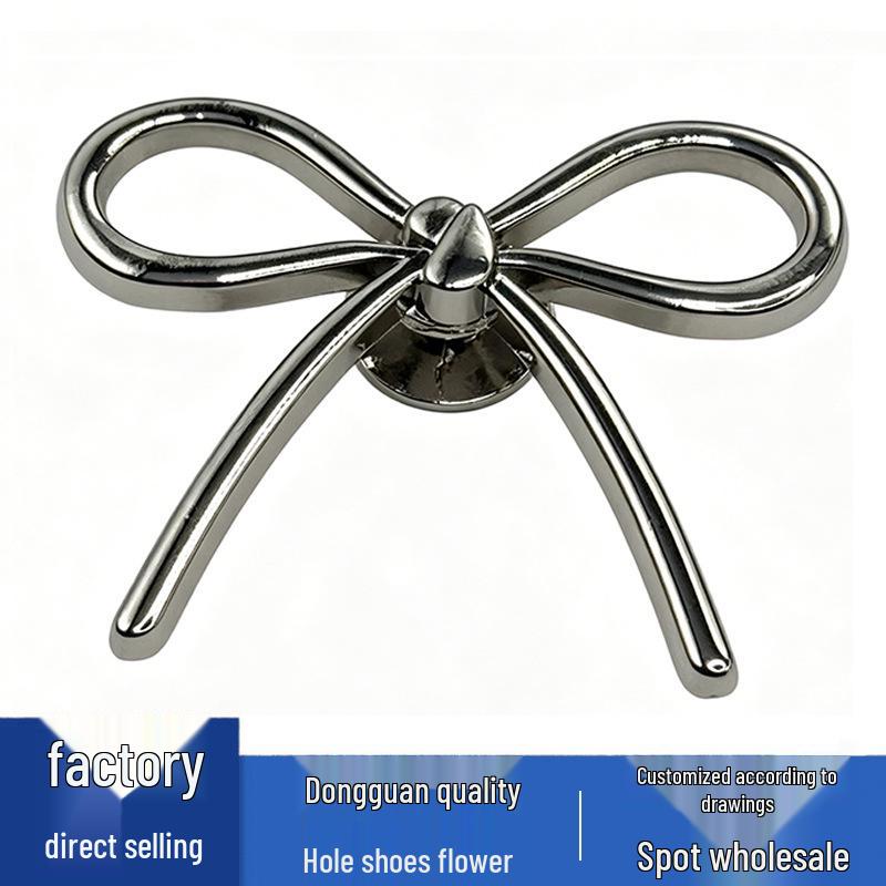 Versatile Crocs Decorations: Flower, Metal Bow & Star Charms