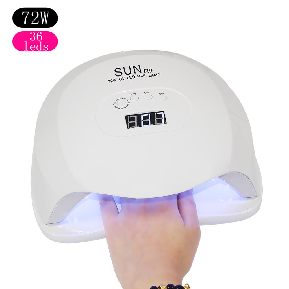 72w uv led lamp nail dryer 36pcs led nail lamp for curing