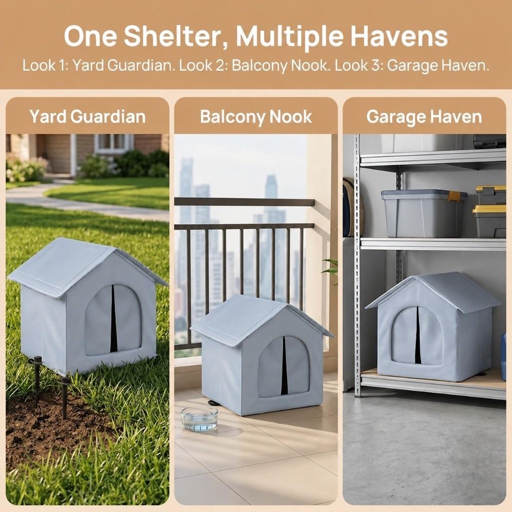 Winter Cat House Warm Small Dog House Outdoor Indoor Cat Bed Pet Shelter  For Small Pet Supply