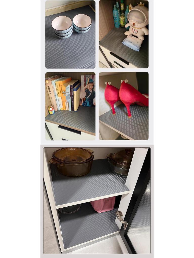 Waterproof and Oil-proof Kitchen Drawer Liner: Moisture-resistant, Non-slip, Adhesive-free Mat for Cabinets and Wardrobes.