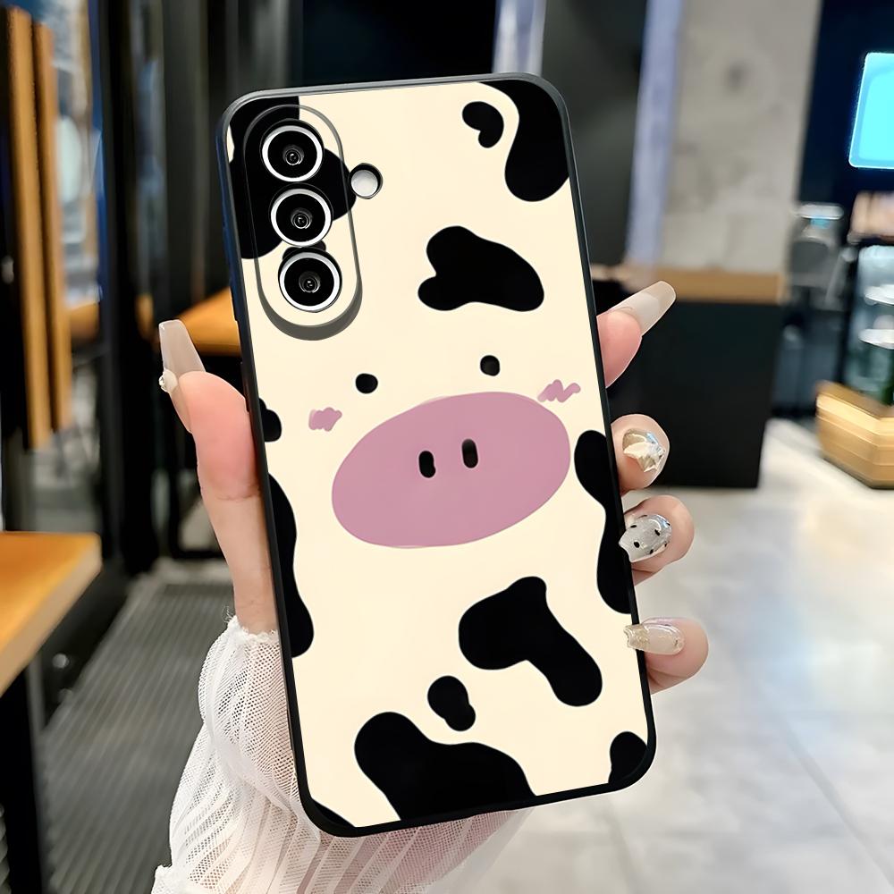 

Cartoon Cow Phone Case For Samsung A25 A13 A33 5G A54 A36 A35 A56 A52 A14 Shockproof Soft Cover Samsung A12 4G