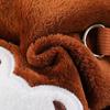 Pet Warm Fleece Clothes Four Legged Outfit for Dogs and Cats Winter Thickened Cozy Clothing with Leash Attachment Hoodless Cold Weather Protection