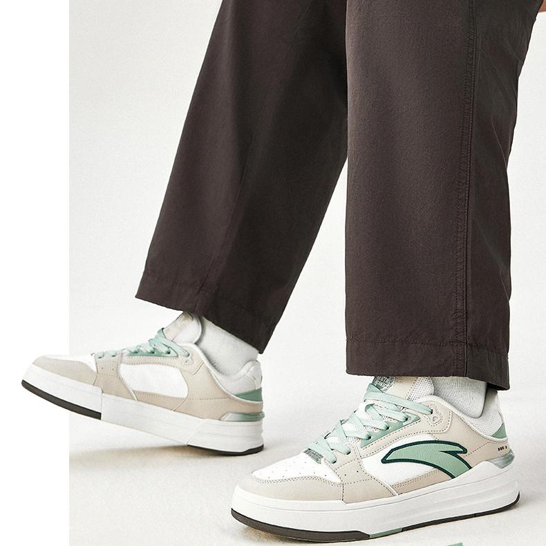 Anta Street Play Lite Comfortable Casual Wear Durable Breathable Low-Top Skate Shoes Men sneakers Off-White Green 112438052-12