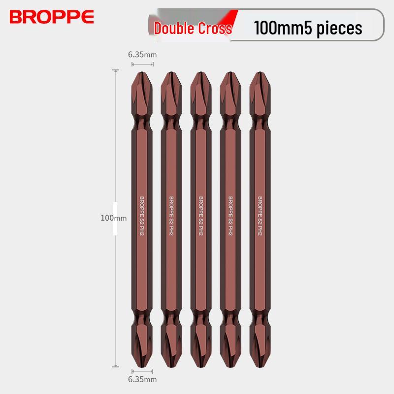 Double-Ended Strong Magnetic Screwdriver Bit Set with Phillips & Flathead Tips