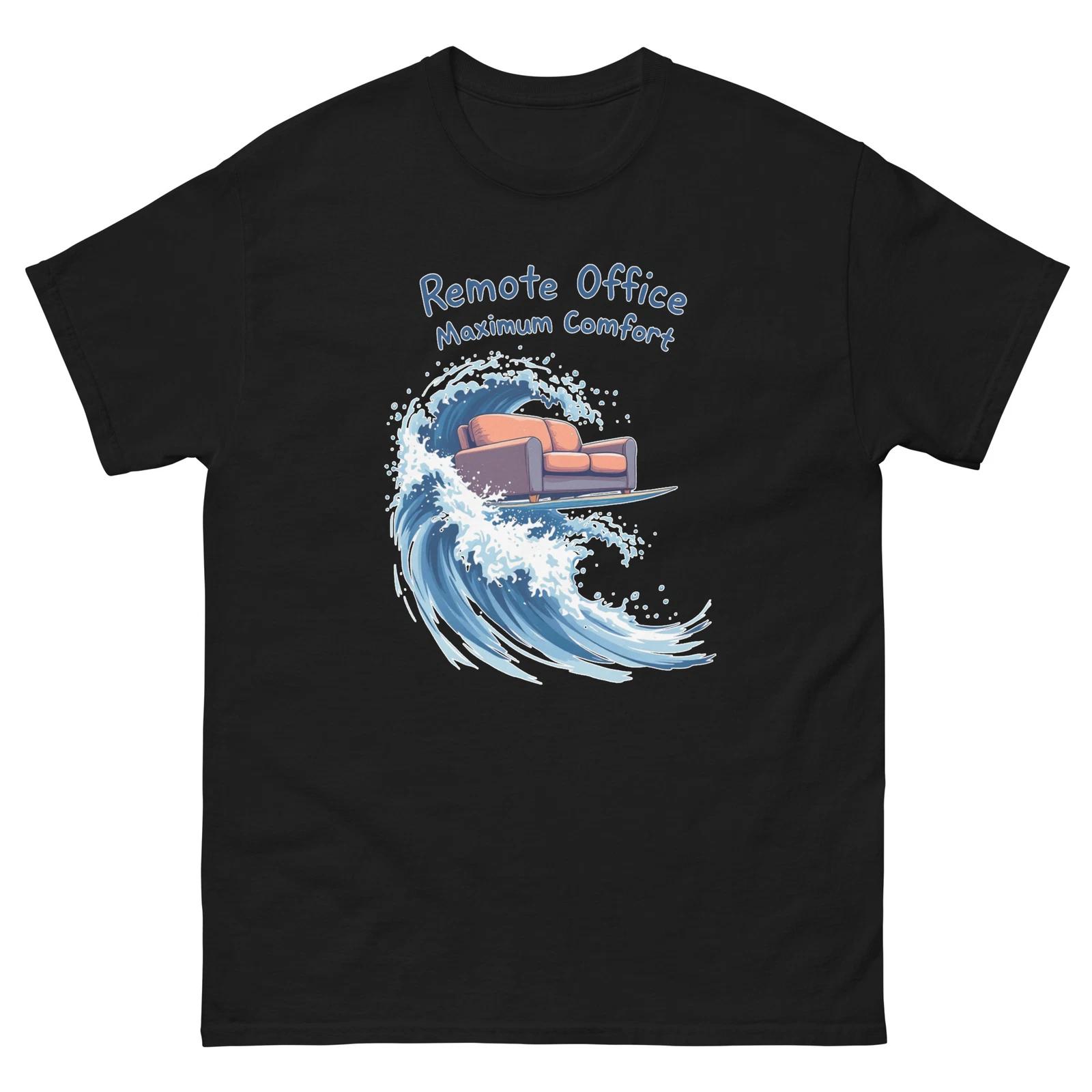 Remote Office Maximum Comfort Funny Work From Home T-Shirt M