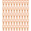 50Pcs Copper Ring Lug Terminal Bagged Cold Pressed Red Copper SC Series Terminal Connector