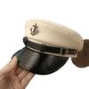 Vintage Anchor Belt Navy Hat Woolen Newsboy Hat British Style Personalized Cap