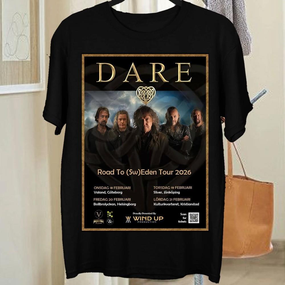 Hot DARE Band Tour 2026 Gift For Fans Reprint All Size B07.587 S разноцветный