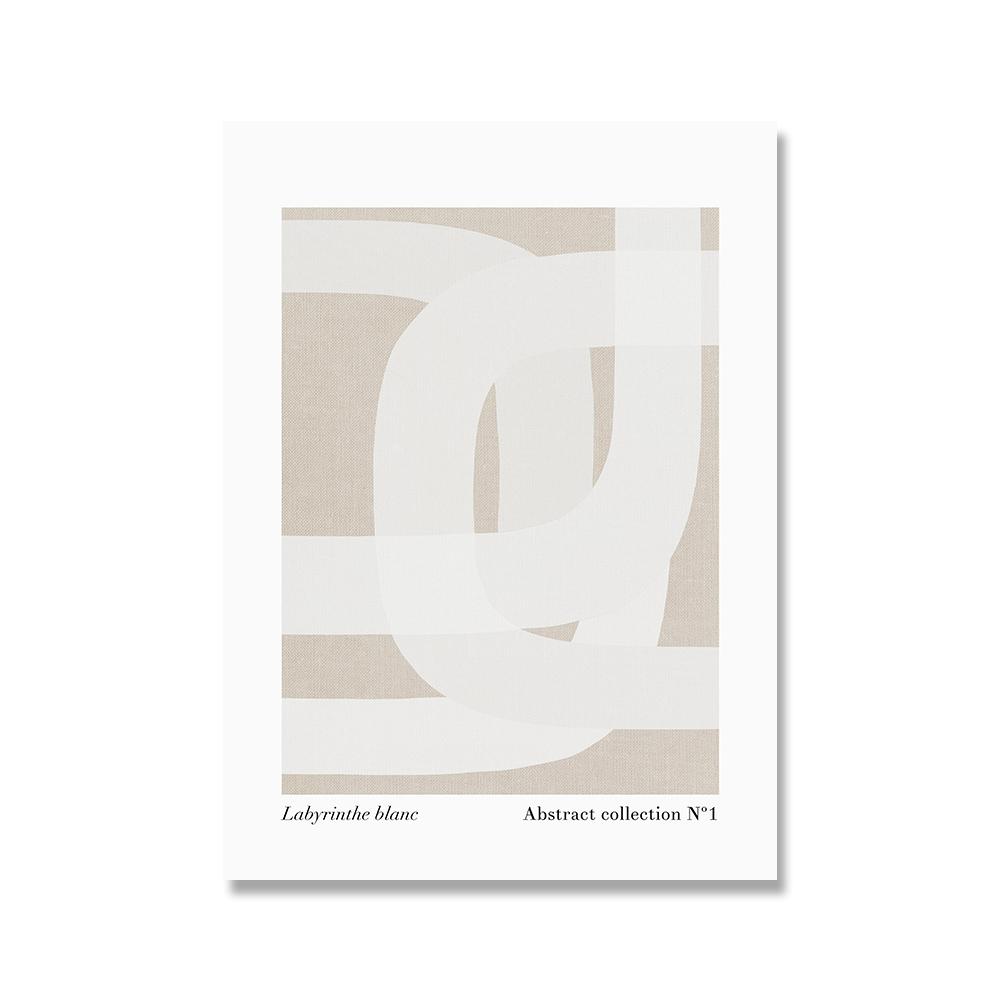 Abstrakte Linie Gesicht Galerie Kunst Poster Beige Schwarz Leinwand Malerei Trendy Boho Bilder Zimmer Wand Dekor Innen Wohndekoration