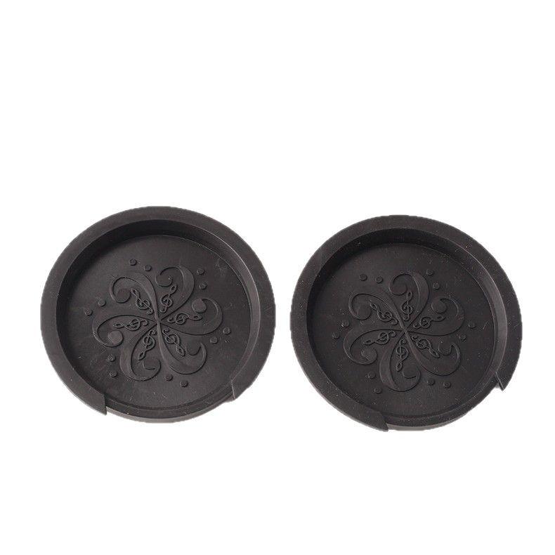 38-41 Inch Black Silicone Guitar Soundhole Cover - Dustproof & Anti-Mildew Accessory