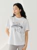 NITINA Organic Silket Print T-Shirt Wh