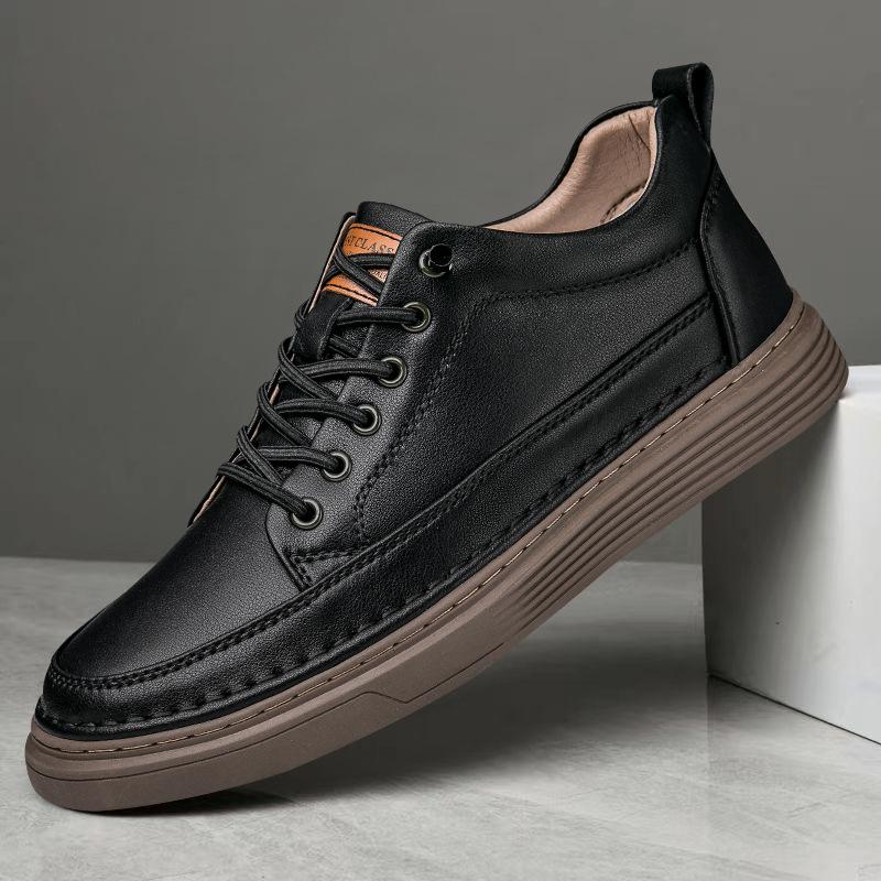 Men s Breathable British Style Invisible Height Increasing Sneakers with Soft Sole 39