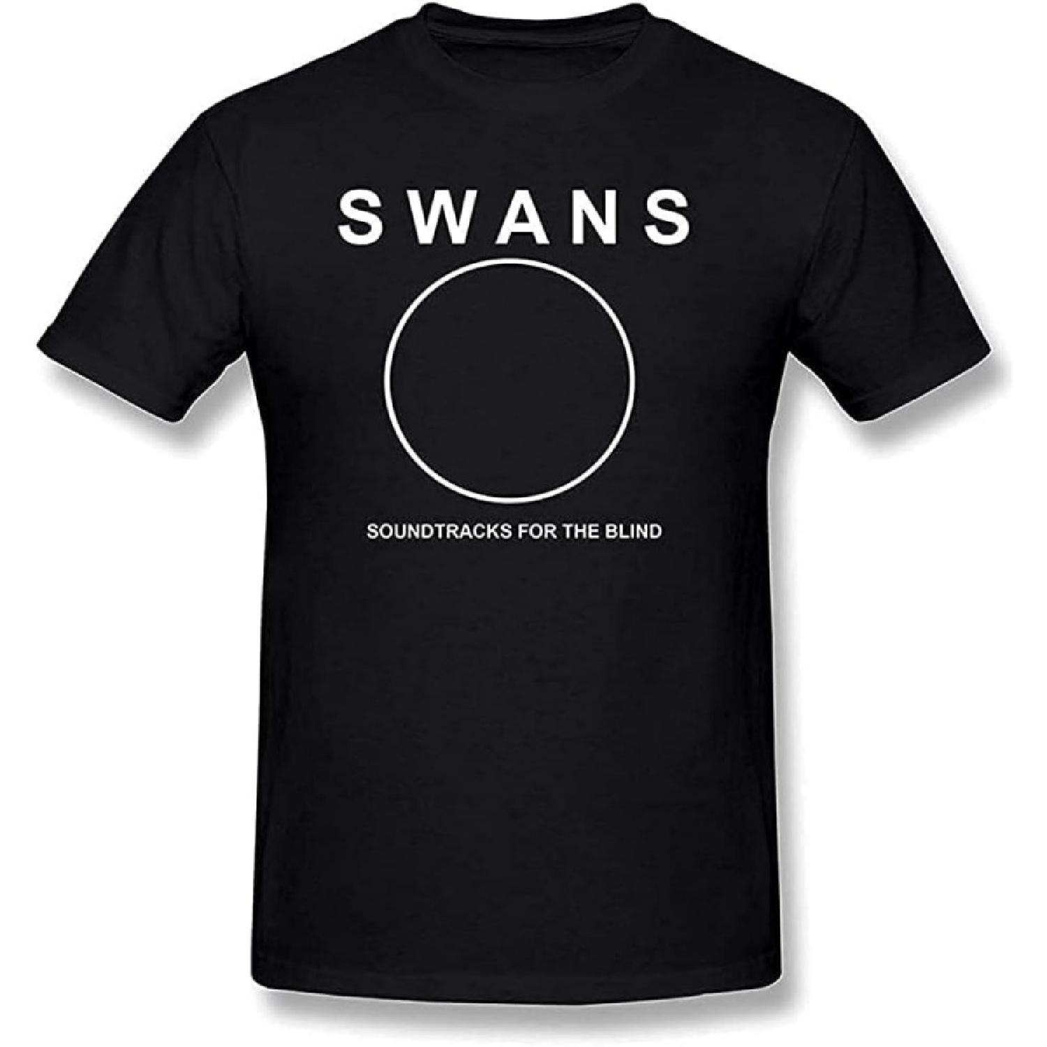 

BBTHEORY jietu The Swans Band Printed Tee Graphic T-Shirt Funny Shirt for Mens XXXXXL чорний