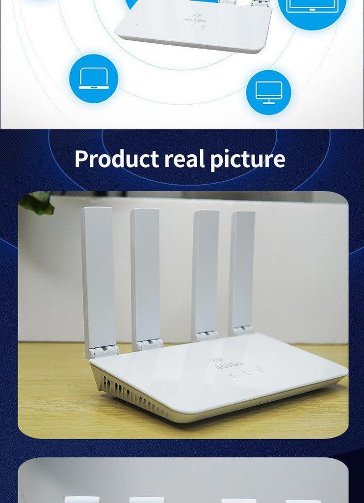 Russia 4G SIM WiFi Router with Foldable Antenna for Home/Office