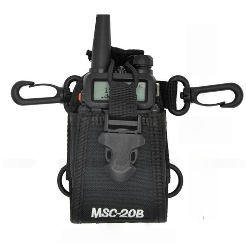 1 Set Universal Walkie Talkie Nylon Bags Msc-20B Two Way Radio Case Holster For P328 Uv-5R 888S Uv-82 Cignus Uv-85 Cod