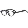 Retro Cat Eye Anti-Blue Light Glasses: Oval, Myopia-friendly Nerd Eyeglass Frames with Small, Fashionable Flair.