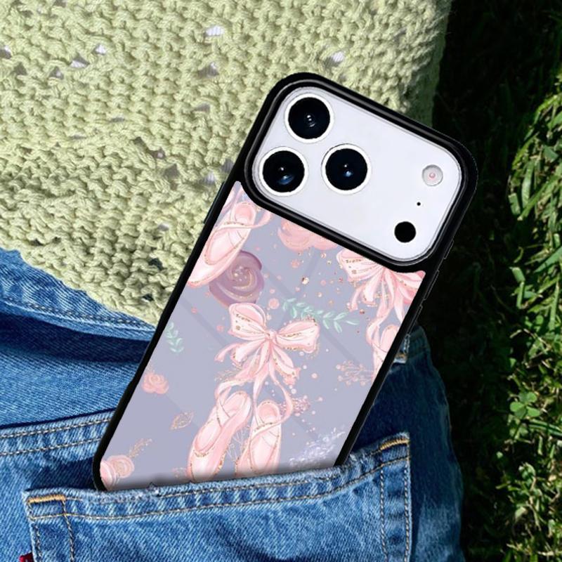 Ballerina Ballet Shoes Dance Girl Phone Case Cover for IPhone 11 12 13 14 15 16e 17 Pro Max Coque for IPhone 17 Air