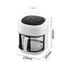 Intelligenter 4,5L Glas-Heißluftfritteuse – Sichtbares Garen, Leicht zu reinigen, Multifunktionaler All-in-One Elektrischer Frittierer für Zuhause
