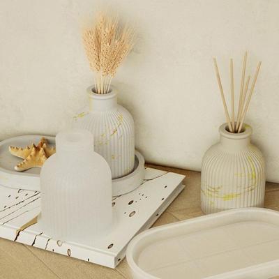 Silicone Flower Vase Molds Storage Container Moulds Silicone Flower Vases Casting Molds Epoxy Resin Molds For Making Flower