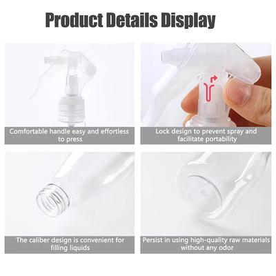 Plastic Cleaning Hand Trigger Spray Bottle Garden Water Sprayer Vaporizer Moisturizer Refill Bottle Travel Container