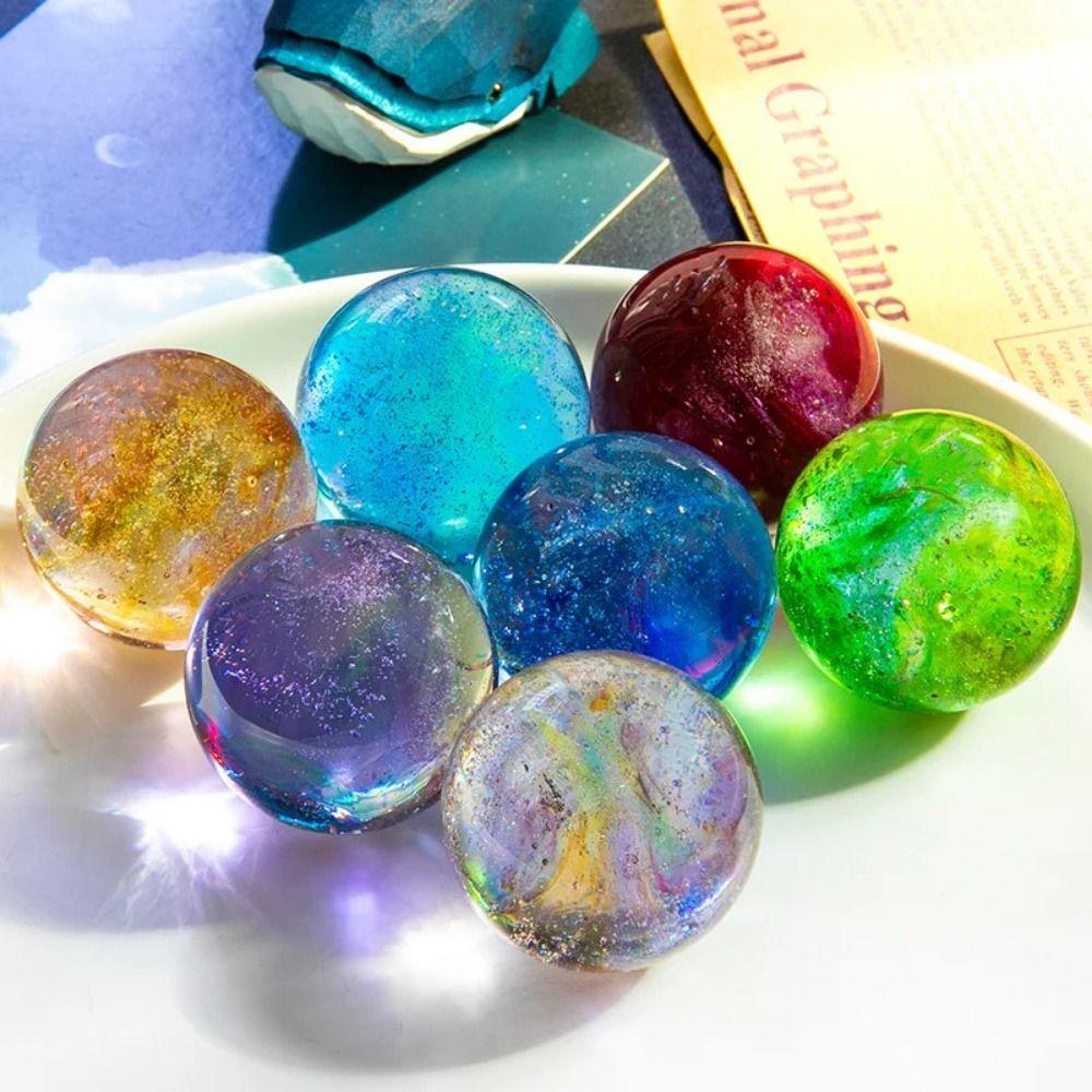 Detachable 7 Colorful Glass Ball Shiny Crystal Ball Night Lamp Home Decoration