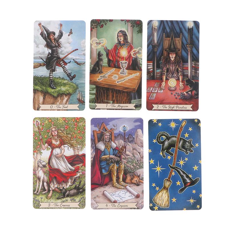 Tarotové karty Tarotová kniha v angličtině Everyday Witch Tarot Cards Tools