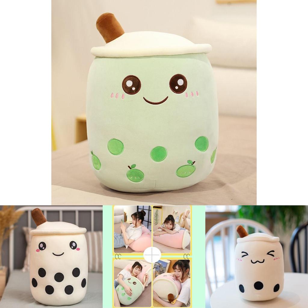 Adorable Bubble Tea Boba Cup Plush Pillow Cushion For Cozy Softness In 4 Sizes