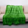 Soccer Field Themed Flannel Throw Blanket | Perfect for Football Fans - Ideal for Couch, Bed, Travel