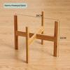 10/12 Inch Odern Style Flower Pots Base Display Stand Four-legged Wood Flower Pot Holder Home Garden Patio Decor  Shelf