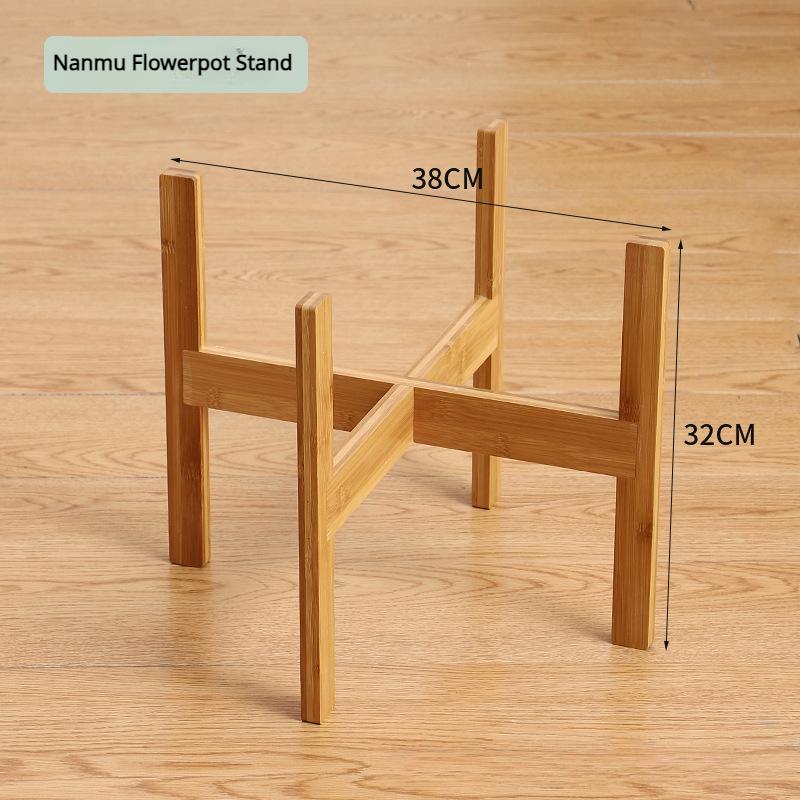 10/12 Inch Odern Style Flower Pots Base Display Stand Four-legged Wood Flower Pot Holder Home Garden Patio Decor  Shelf