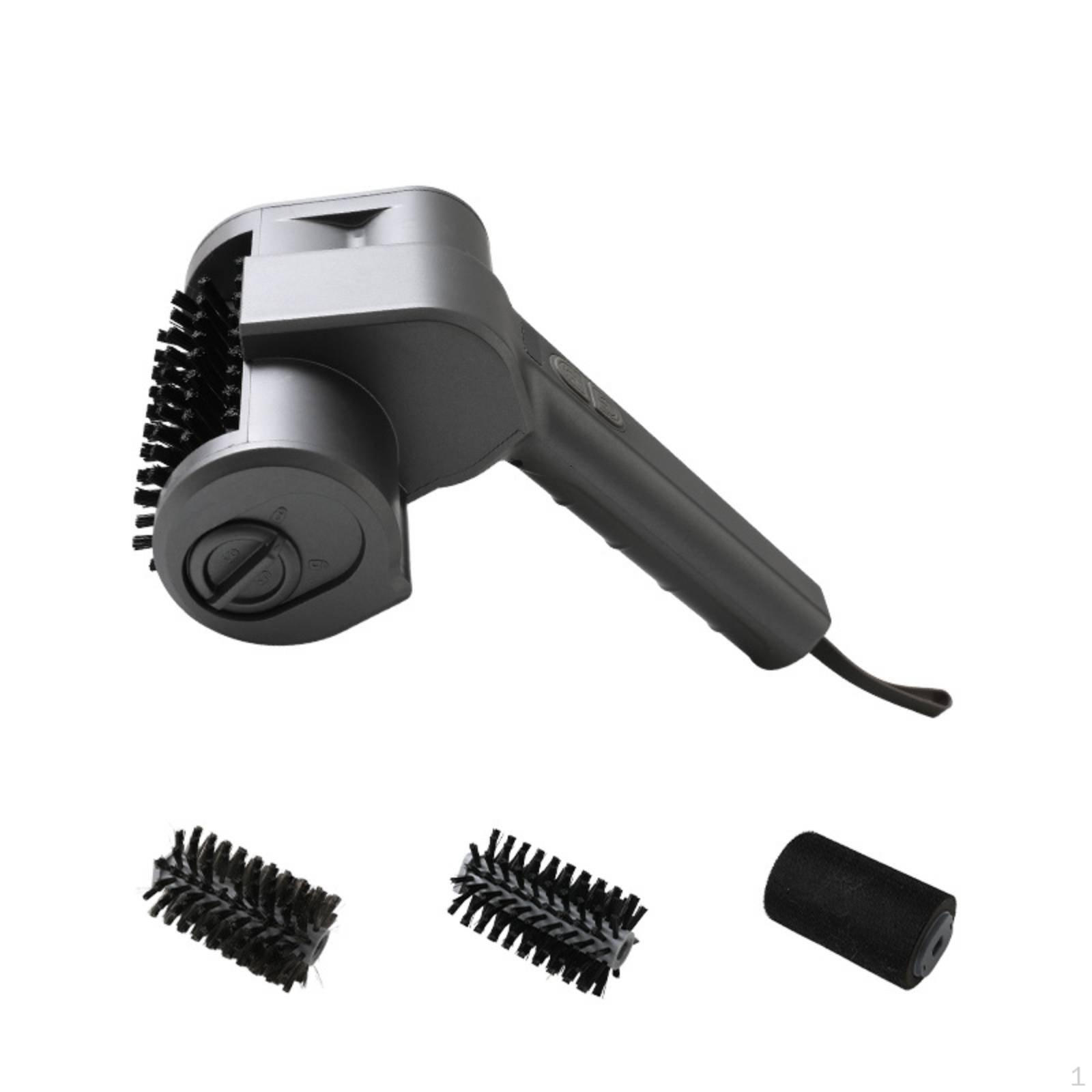 Electric Grill Cleaning Brush Stainless Steel Bristles Fast Charging Gray Three Gray Three Head