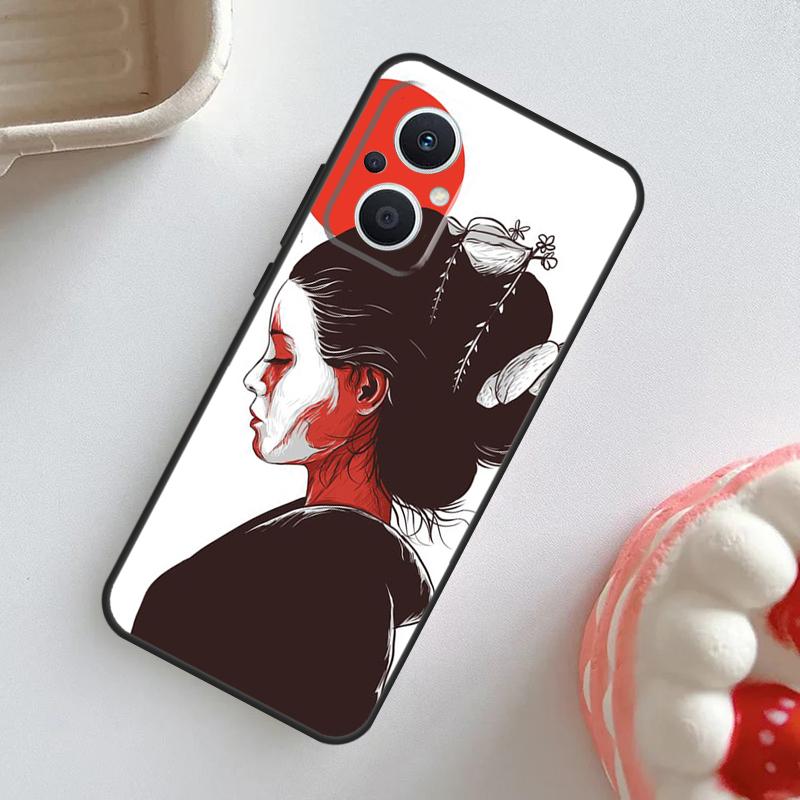 Japanese Style Art Japan Case For OPPO Reno 10 Pro 11F 4Z 5Z 8T 4 5 6 7 8 Lite OPPO Find X2 X3 Neo X5 X6 Pro Cover