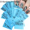 Yousheng 24Pcs/Set Nail Transfer Vivid Images DIY Colorful Roll Totem Stickers Manicure Sliders Decoration for Female