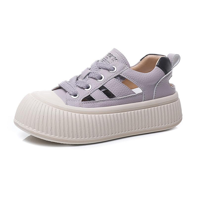 Women's Shoes Leather Casual White Shoes Sneakers