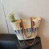 Straw Bag Woven Bag Women's Large-capacity New Seaside Beach Underarm Vegetable Basket Commuter Tote Bag Tide