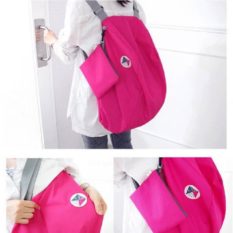 Foldable Sports Backpack With Expandable Capacity And Ergonomic Back Panel For Camping And Cycling