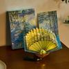 Book Shaped Lamp Foldable Chinese Calligraphy Decor Light DIY Book Lamp