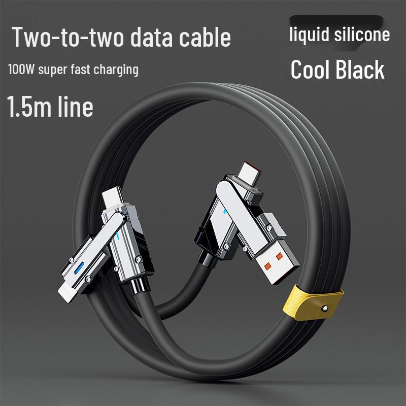 Mecha Multi-Device Fast Charging Cable: Apple, Huawei, Xiaomi, Oppo, Honor, Type-C