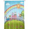 Train Zoo Cartoon Children Sun Rainbow Tulle Sheer Window Curtains for Living Room Bedroom Modern Voile Organza Curtains Drapes