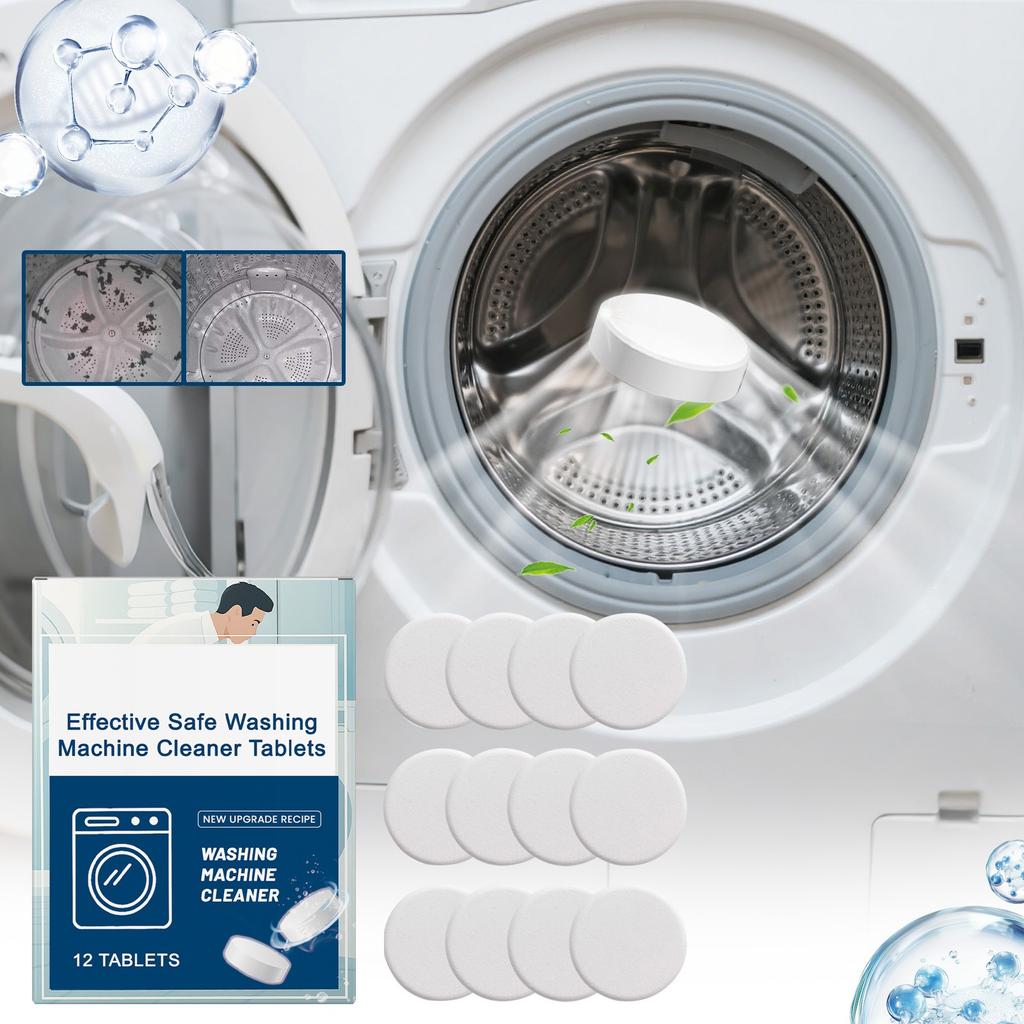 High Efficiency Washing Machine Cleaning Tablets, Washing Machine Cleaning Tablets Remove Dirt, Odor And Mold