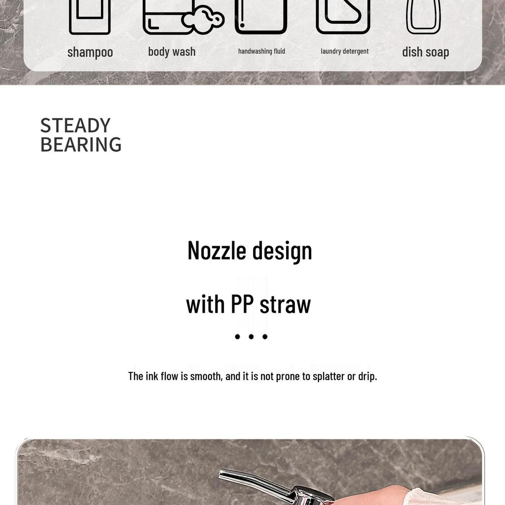 Dávkovač na pěnové mýdlo na ruce a šampon