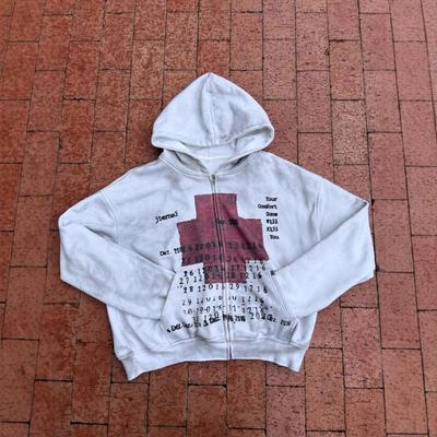 European and American Personalized Printed Pattern Street Retro Trend Loose Long Sleeved Hoodie