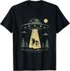 UFO Kuh Entführung Design _ Lustiges Alien Raumschiff Geschenk Unisex T-Shirt