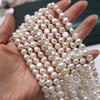 1String, Boho White Natural Freshwater Pearls, Nugget Pearl Beads for Jewelry Making DIY Necklaces Bracelets, Anklets Crafts Length 36cm